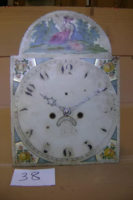 Antique Grandfather Clock Dial and Movement.