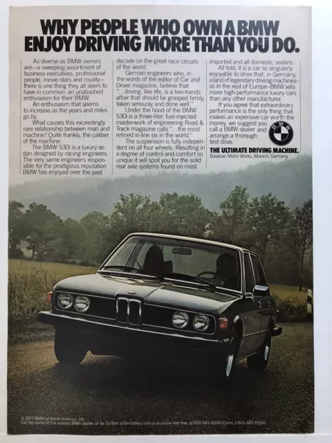 1977 BMW 535i AD VTG “Why BMW Owners Enjoy Driving More Than You Do”