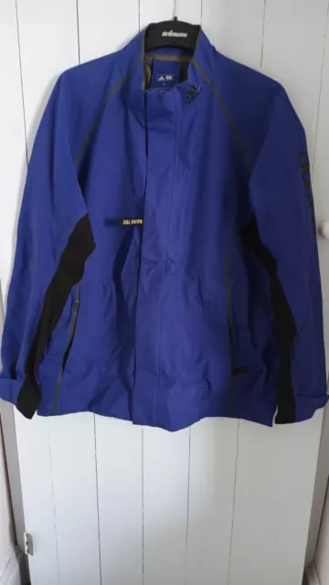 Adidas Golf Gore-Tex Waterproof Blue/Black Medium Zip Up Jacket VGC