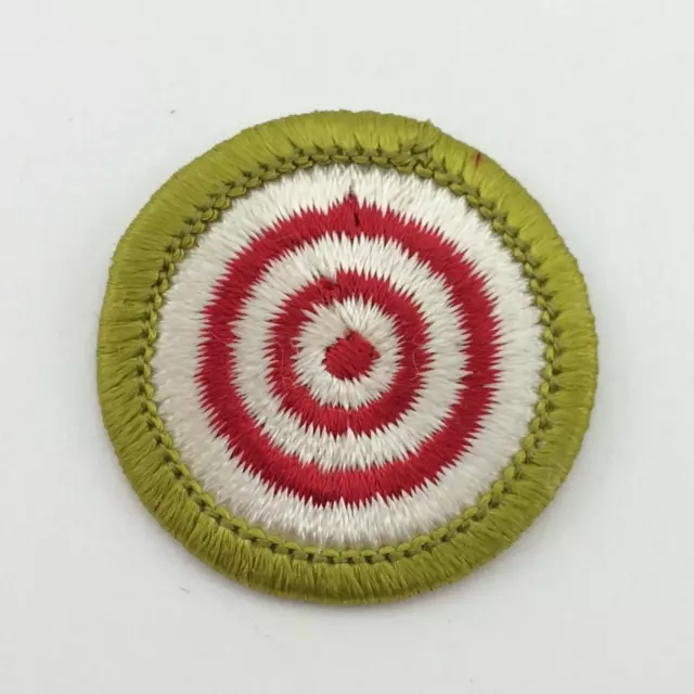 Vintage BSA Rifle Shotgun Shooting Merit Badge Patch Boy Scouts America Target