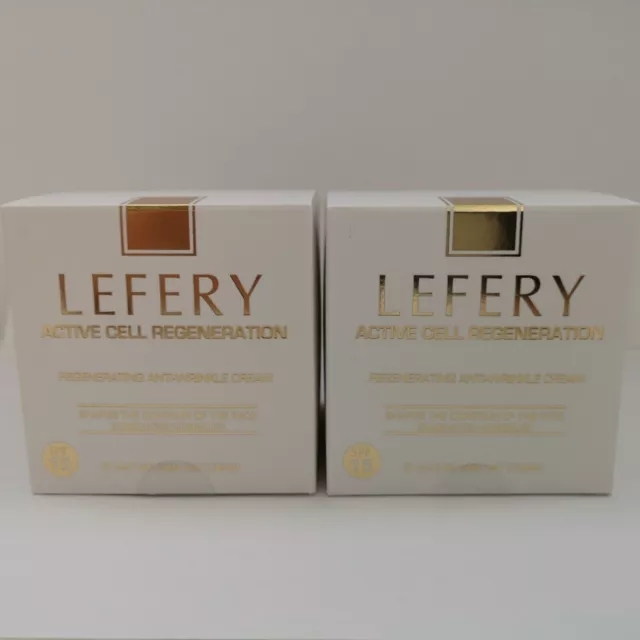 2X LEFERY ACTIVO REGENERACIÓN CELULAR CREMA DE DÍA Antiarrugas 50ml