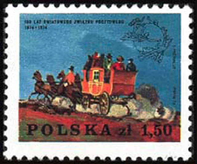Poland 1974 Sc2029  Mi2308 1v mnh Centenary of Universal Postal Union