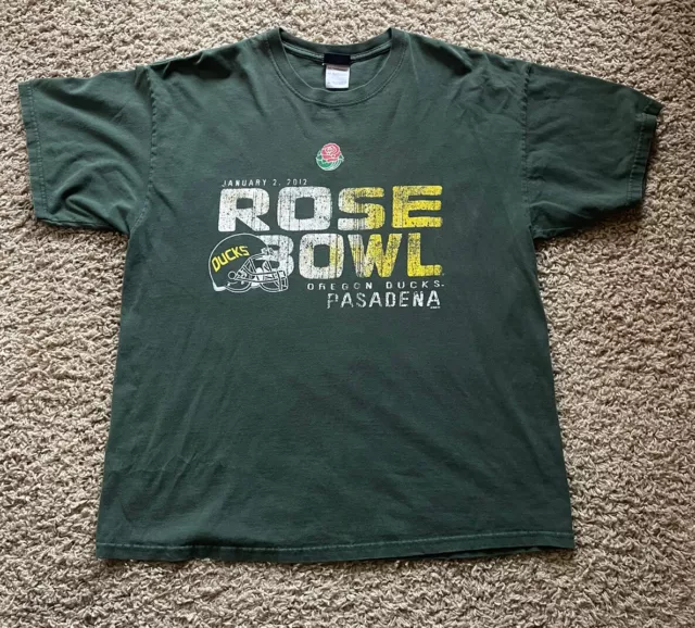 Oregon Ducks 2012 Rose Bowl T Shirt Tri-Lake Men Size X-Large BLUE 84