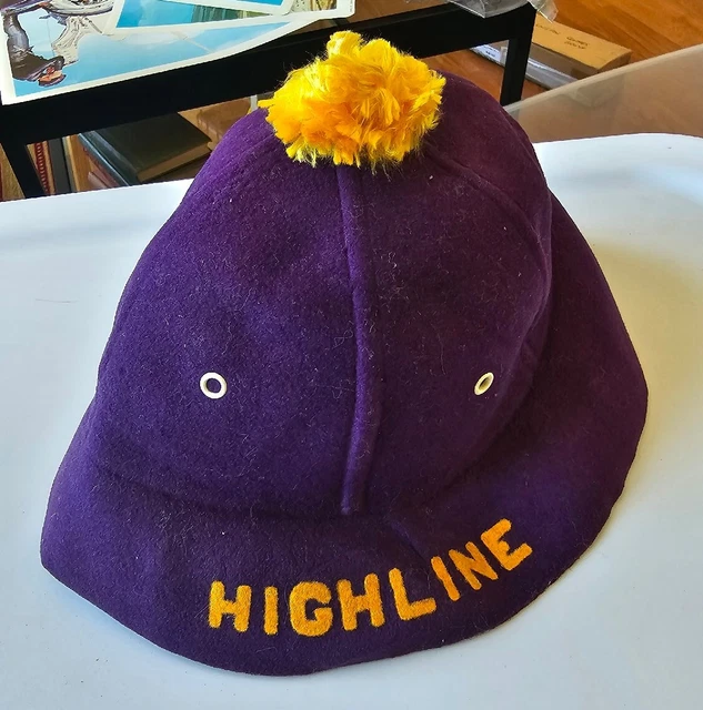 Vintage Highline High School Pirates Cap Beanie 1950s