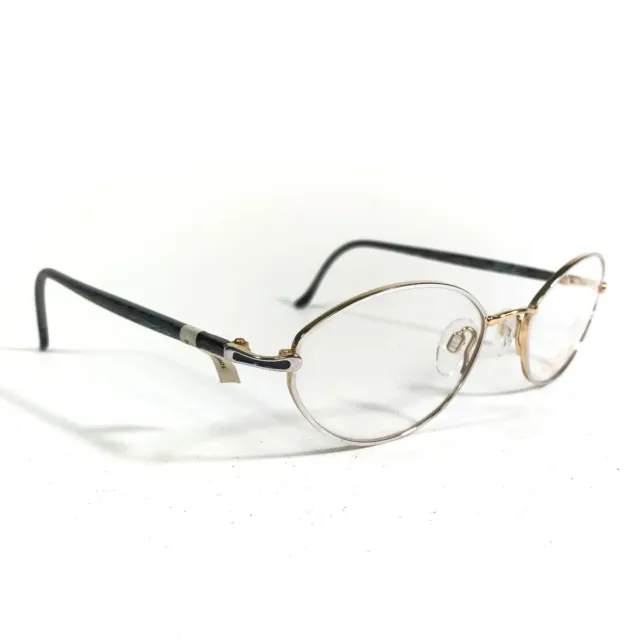 SILHOUETTE M6537 /80 V6054 Eyeglasses Frames Purple Silver Gold Round ...