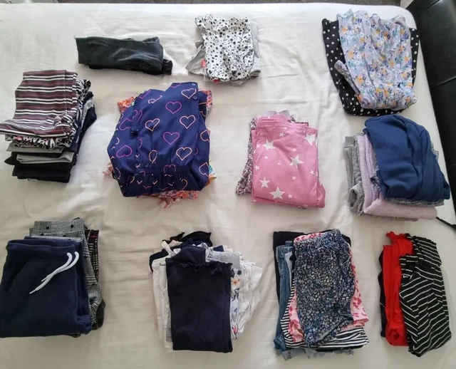 Huge Girls Age 9 - 10 Summer Winter All Season Clothes Bundle 68 items