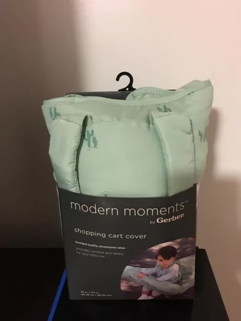 BRAND NEW Gerber Modern Moments SAGE Shopping Cart Cover Size 32 in x 34 in