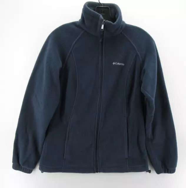 Columbia Jacket Women Small Blue Windbreaker Fleece Full Zip Hiking Outdoor