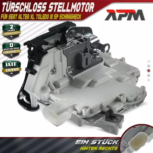 Türschloss Stellmotor Hinten Rechts für Seat Altea XL Toledo III 5P 7-Polig