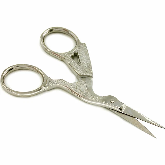 "Herramienta de bordado de plata para coser tijeras cigüeña hobby 3,5"