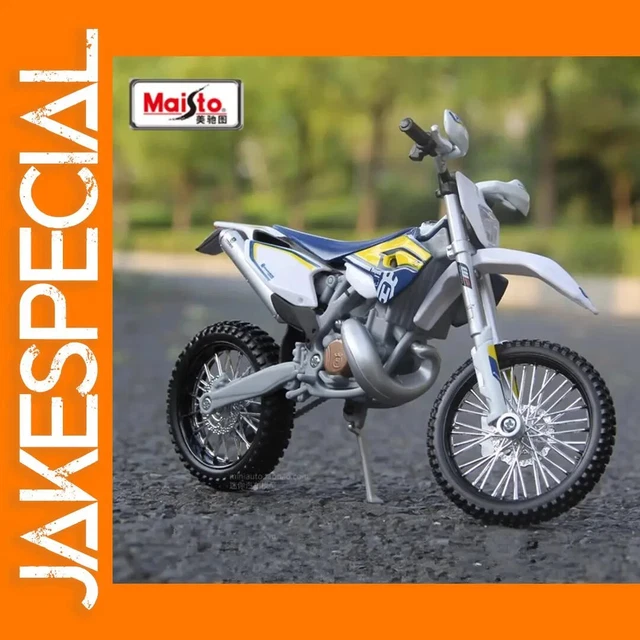 Modello Moto Husqvarna FE 501 In Scala 1:12 - Colori Blu E Bianco, Per Appassionati E Collezionisti - Foto 2
