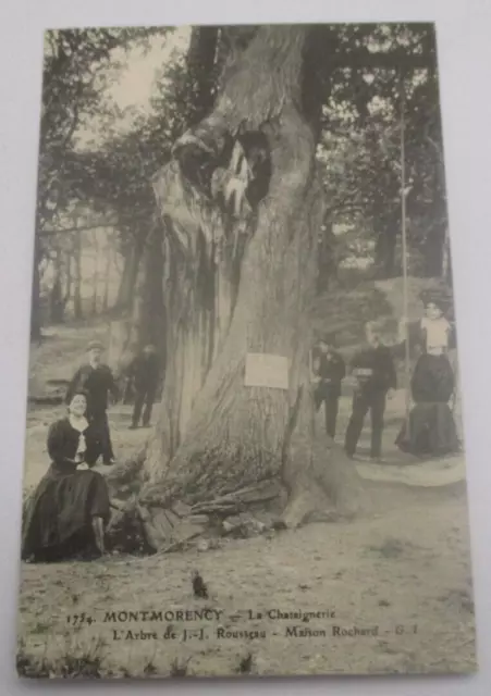 Cpa Val D'oise 95 Montmorency La Chataignerie L'arbre De J.j Rousseau