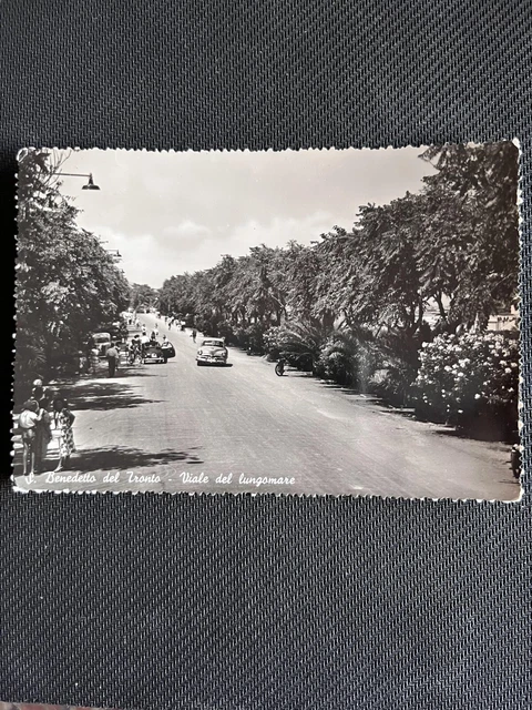 Cartolina  S.benedetto Del Tronto - Viale Del Lungomare - Viagg. 1954+Ambulante