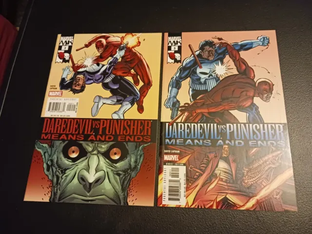 Daredevil vs Punisher Means and Ends #1-6 Complete Marvel 2005