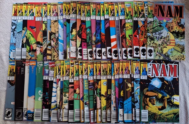 Marvel-The Nam #1-59 (53 issues) Near Complete Run-1986