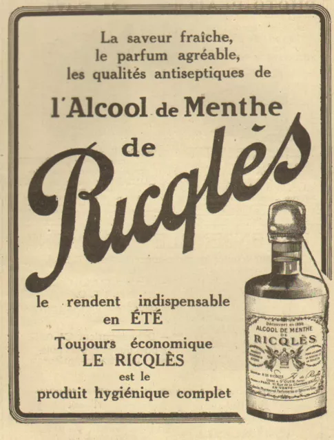 L'Alcool de Menthe de RICQLES