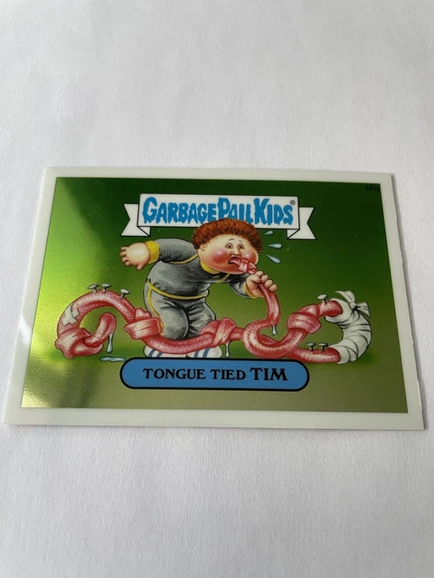 Carte Garbage Pail Kids TOPPS Les Crados GPK Chrome 2014 TONGUE TIED TIM 48a