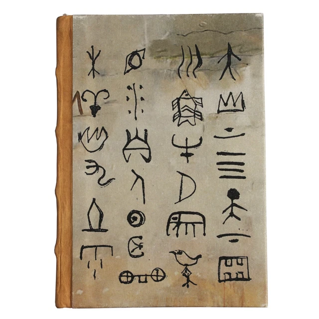 Handmade Ancient Chinese Visual Art Planner Genuine Leather Spine 176 Page