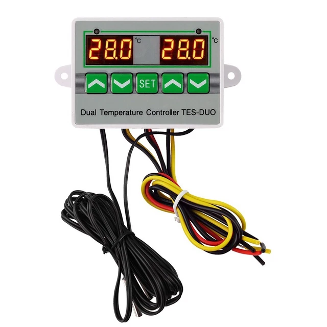 LCD Display-Digital Double Température Contrôle Double Sortie Du Thermostat