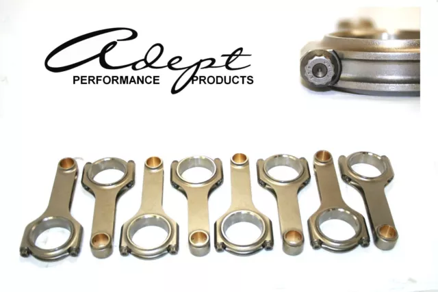 New Chevy SBC 350 6.000" H Beam Forged 4340 Connecting Rods w/ARP 8740 Rod Bolts