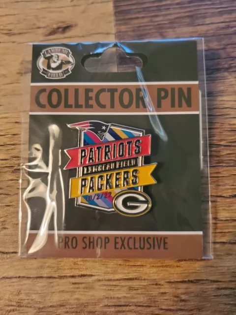 2022 New York Jets VS  Green Bay Packers GAME DAY PIN 10/16/22 LAMBEAU Throwback