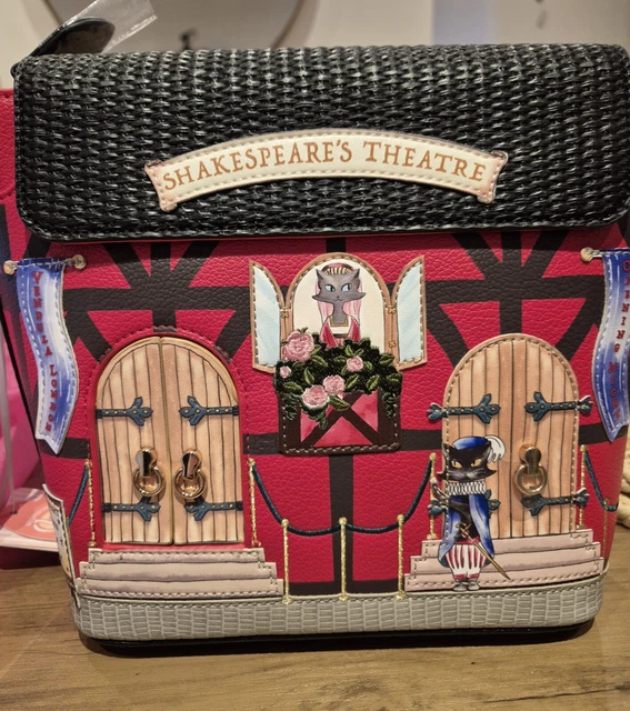 Sac Vendula London édition Limitée Shakespeare Théâtre - Thème La Tempête, Simili Cuir Vegan, Bleu