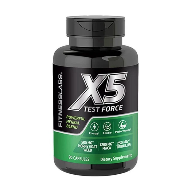 X5 SUPLEMENTO HOMBRE Tónico Fortalecimiento Riñón 90 Cápsulas/Botella ...
