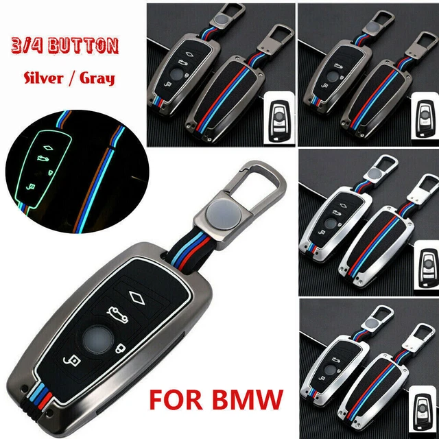 M Style Luminous Alloy Car Key Fob Case Cover For BMW 1 3 5 6 7 X3 X4 F10 F30 M5
