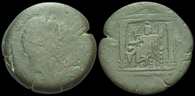 ANTONINUS PIUS (138-161) Egypt, Alexandria AE Drachm, Serapis ...