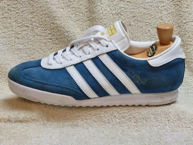 ADIDAS ORIGINALS BECKENBAUER scarpe da ginnastica uomo scamosciate blu bianco UK 9 EUR 43 5 US 9 5 EUR 44 45 PicClick IT