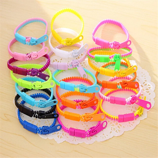 10x Zipper Bracelet Sensory Toy Stress Relief Better Focus For Autism Y L;c;