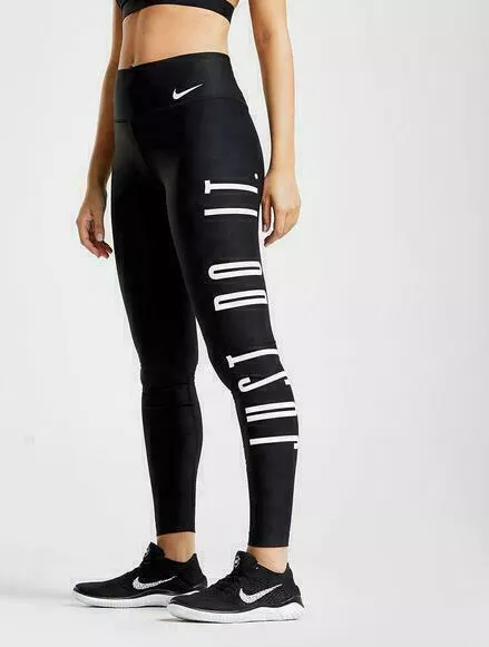 NIKE POWER VICTORY Just Do It Tight Fit Women's Running Training Gym Tights  £49.25 - PicClick UK