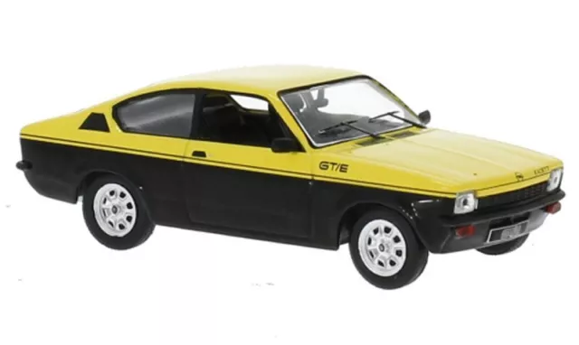 OPEL C Kadett Coupe GT/E - 1976 - black / yellow - IXO 1:43