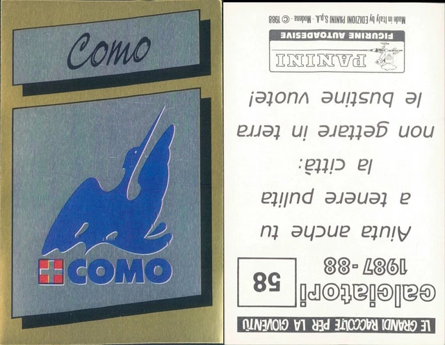Panini Calciatori 1987-88 original sticker★ Figurine NAPOLI