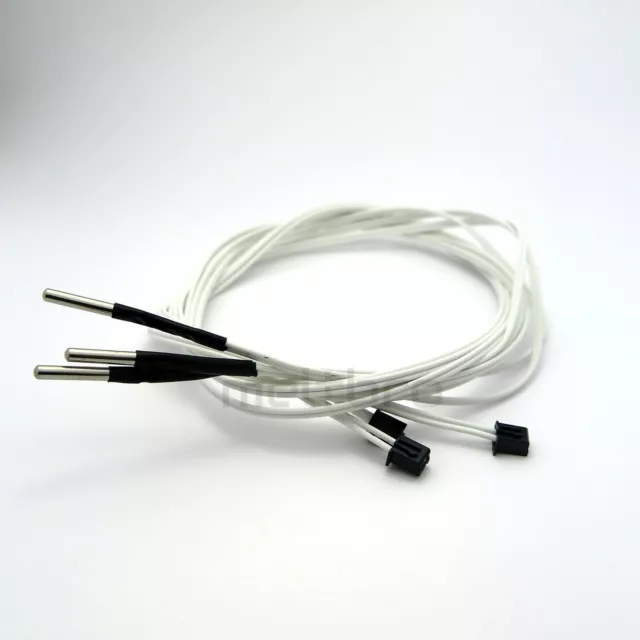 3x Reprap NTC 3950 Thermistor 100K, 1m Kabel für 3D-Drucker z.B v6 hotend <350°C