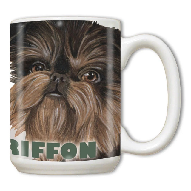 Brussels Griffon Black and Tan, Ceramic Coffee Mug Tea Cup 15 oz