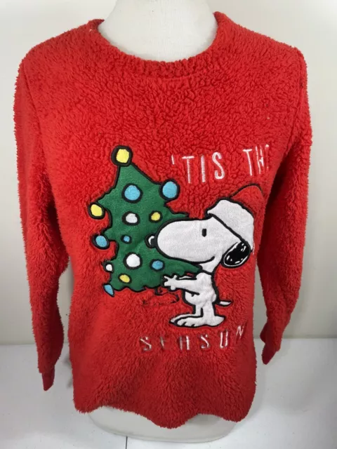 PEANUTS FEMMES PULL Snoopy Tis The Saison Polaire Haut Vacances