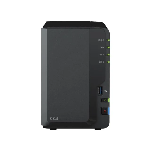 Synology DS223 Diskstation NAS (Realtek RTD1619B Quad-Core 2GB Ram 1xRJ-45 1GbE
