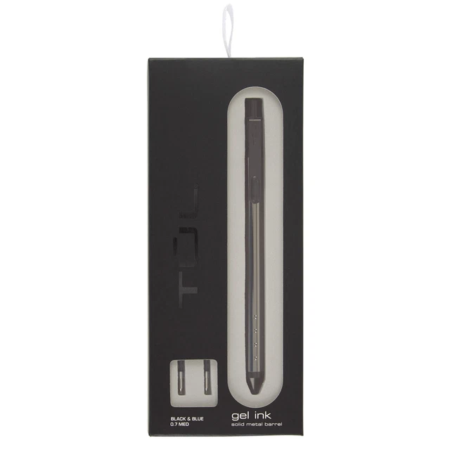 TUL Pro Retractable Gel Pen With 2 Refills, Medium Point, Assorted Ink Colors