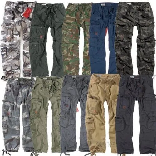 Surplus Airborne Trousers Vintage Mens Combat Cargo Work Wear Army Pants