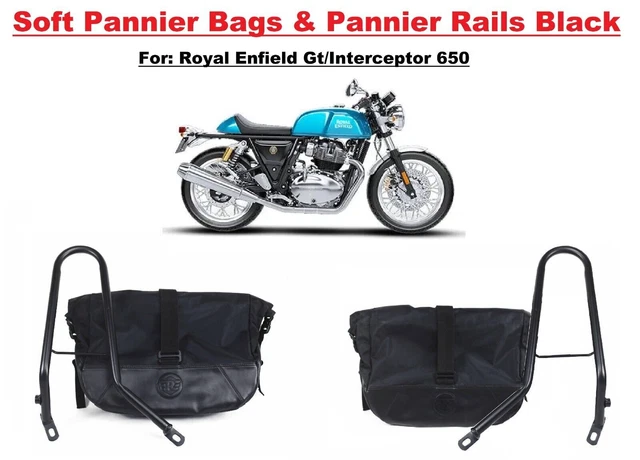 Sacoche Cavalière Pour Royal Enfield Interceptor 650 SB4L Noir