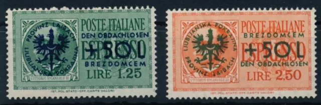 Deutsche Besetzung Laibach-1944- Michel Nr. 31-32 geprüft Krischke BPP KW € 300