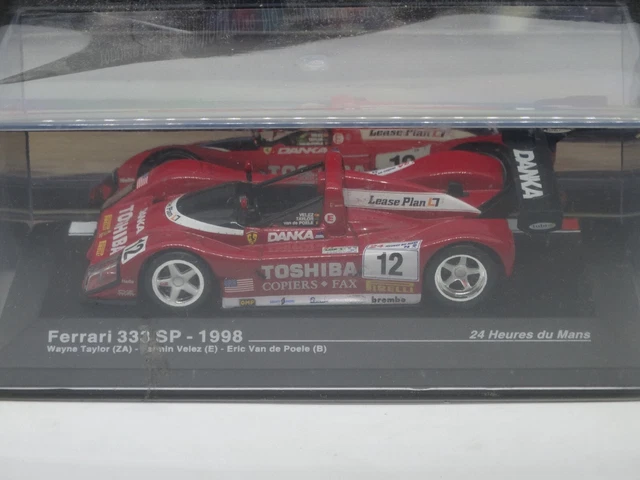 Modèle Réduit Ferrari 333 SP N°12 - Le Mans 1998 Altaya 1:43, 8ème Place