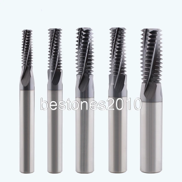 Solid Carbide BSP Pipe Thread Mill G 1"-11 TPI HRC60  Full Teeth Thread Mill