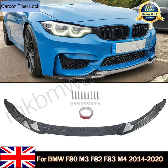 FOR BMW F80 M3 F82 F83 M4 CS Style Carbon Fibre Look Front Splitter Lip