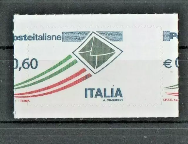 ITALIA REPUBBLICA - 2010  Varietà  0,60  Dentellatura spostata MNH **