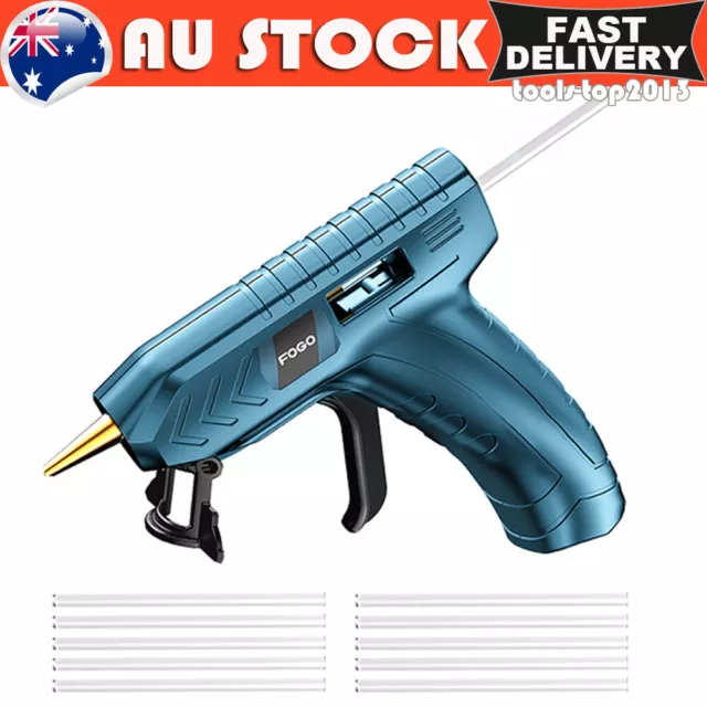 Cordless Hot Glue Gun USB Rechargeable Craft DIY Repairing Tool & 10*Glue Sticks