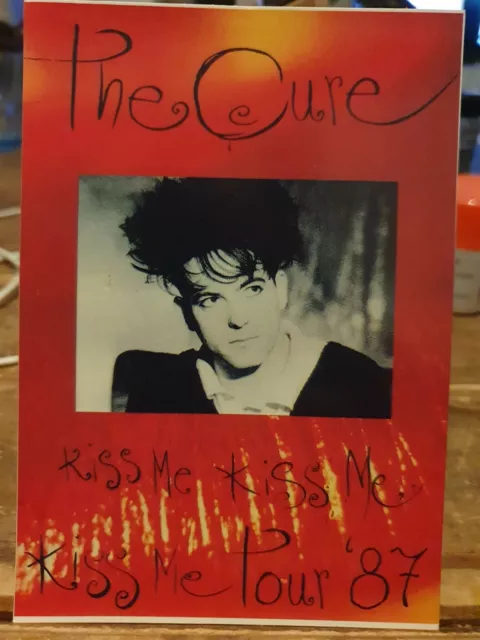 The CURE/ROBERT SMITH RARE VINTAGE POSTCARD 1987 - EXCELLENT!