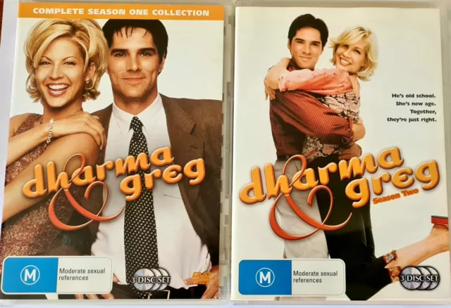 Dharma And Greg Complete Season 1 & 2 DVD Comedy Romance Sitcom Jenna Elfman R4