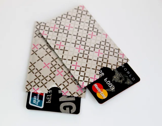 RFID Blocking Sleeve Credit Card Protector Bank Card Holder for Wallets UK #02